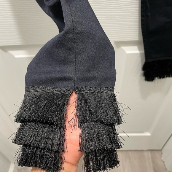 FRAME Denim Le High Skinny Triple Fringe-hem Jeans Size 24 - Picture 8 of 15